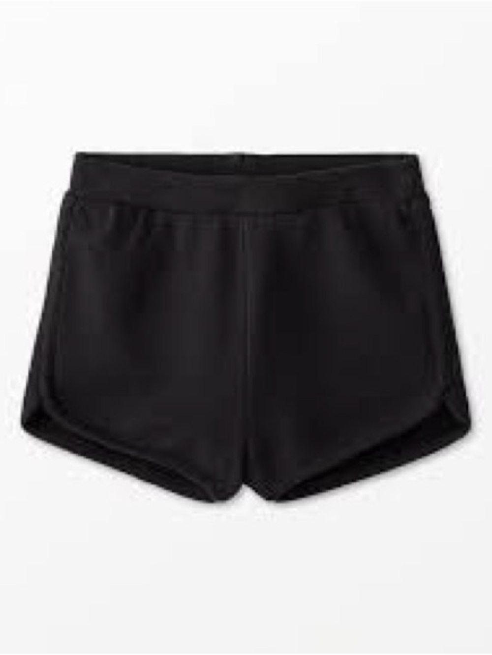 Hanna Andersson Girls French Terry Dolphin Vent Shorts 120 US 6-7 Black